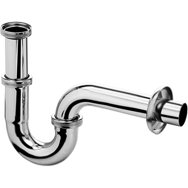 Сифон для раковины Kludi трубчатый, хром (1025005-00). Фото 1