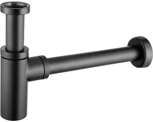 Сифон для раковины Paffoni ZACC240NKN никель черный брашированный. Фото 1