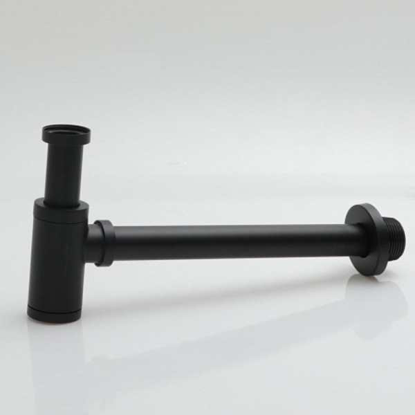 Сифон для раковины Point, чёрный матовый. Фото 1