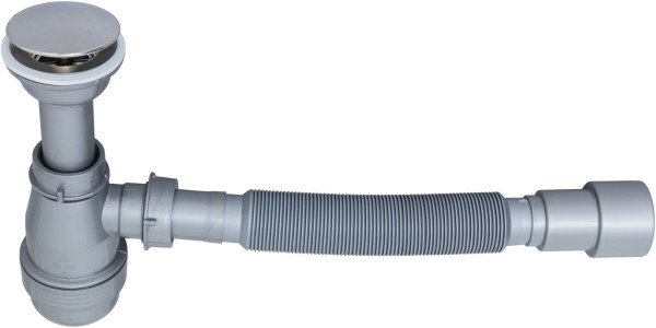 Сифон для раковины серый Aquanet d40/50. Фото 1