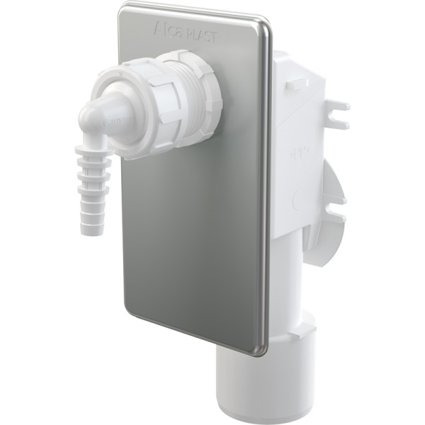 Сифон для сбора конденсата Alcadrain под штукатурку DN40 и DN50, нержавеющая сталь (AKS7). Фото 1