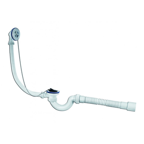 Сифон для ванн ВИР МИНИ Элит 1 1/2 - 40/50 с гиб.трубой (арт.30980653). Фото 1
