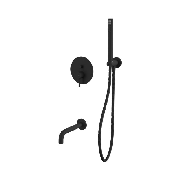 Система для ванны скрытого монтажа WHITECROSS Y YSET06BL (черный мат). Фото 1