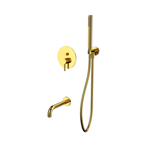 Система для ванны скрытого монтажа WHITECROSS Y YSET06GL (золото). Фото 1