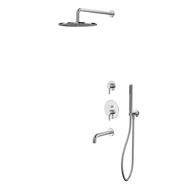 Система для ванны скрытого монтажа WHITECROSS Y YSET07CR (хром). Фото 1