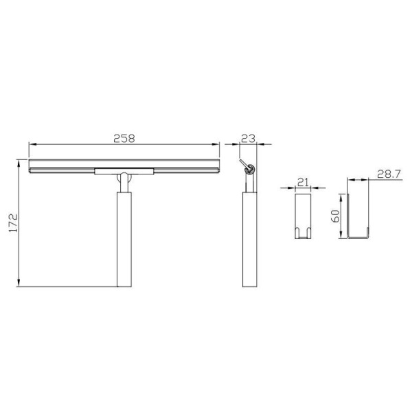 Скребок для стекол и зеркал Rav Slezak COLORADO COA1401, хром. Фото 2