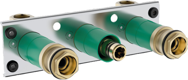 Скрытая часть для термостата Hansgrohe ShowerTablet 600, для 2 потребителей (13129180). Фото 1