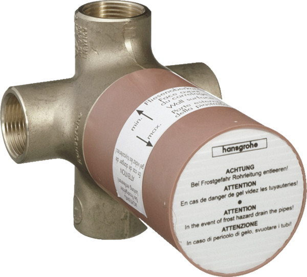 Скрытая часть переключателя Hansgrohe Quattro, СМ, 3/4 (15930180). Фото 1