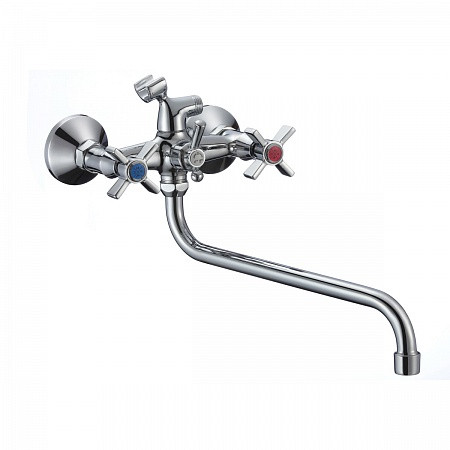 SL118-143 Смеситель РМС для ванны с длинным изливом. Фото 1