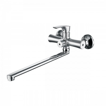 SL126-006E Смеситель РМС для ванны с длинным поворотным изливом. Фото 1