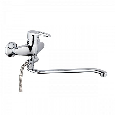 SL52-006 Смеситель РМС для ванны с длинным изливом. Фото 1