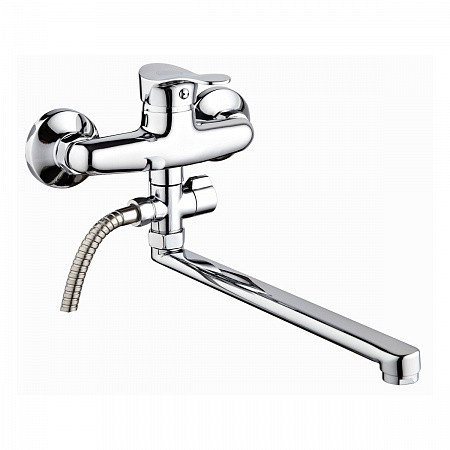 SL86-006 Смеситель РМС для ванны с длинным изливом. Фото 1