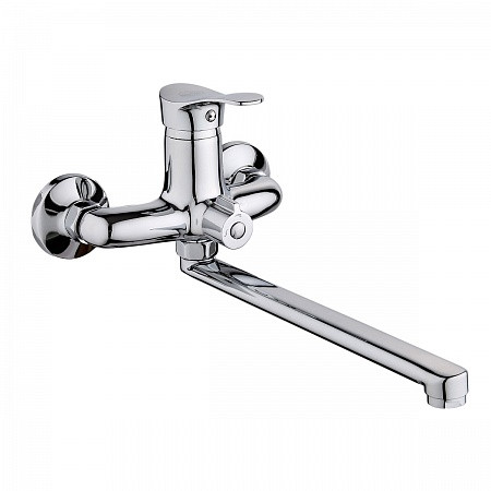 SL86-006E Смеситель РМС для ванны с длинным изливом. Фото 1