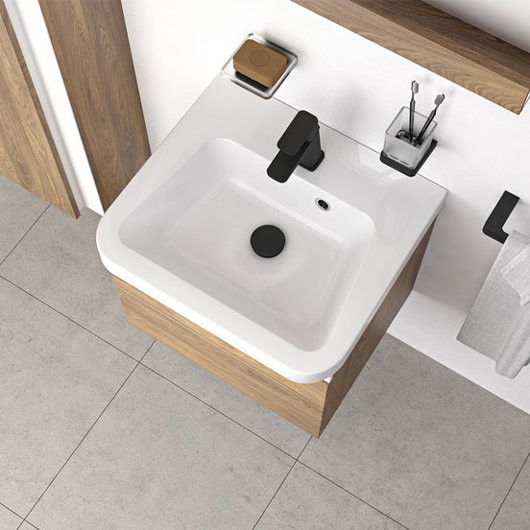 Слив для умывальника CLICK-CLACK черный. Фото 4