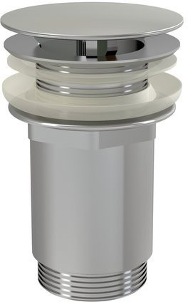 Слив для умывальника хром. Фото 1