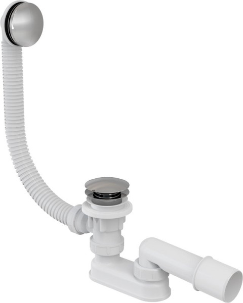 Слив-перелив Alcadrain для ванны, click/clack, хром (A504KM). Фото 1