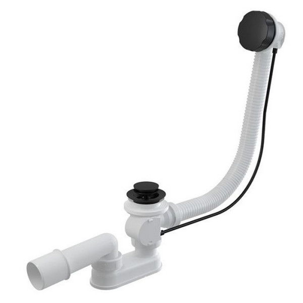 Слив-перелив EXCELLENT Simple 80 см (черный мат). Фото 1