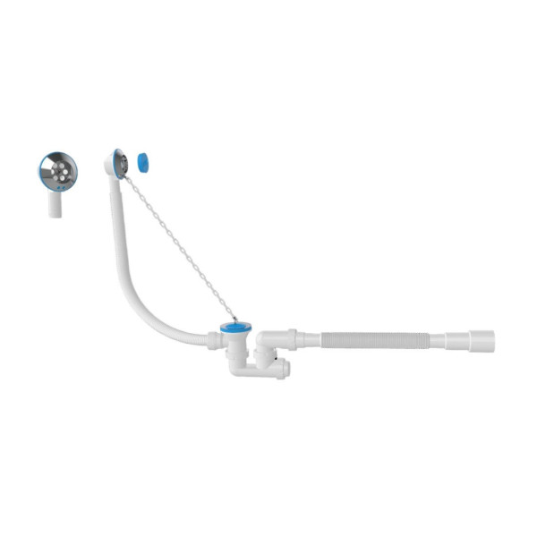 Слив-перелив Nova NV1525, с пластмассовой цепочкой. Фото 1