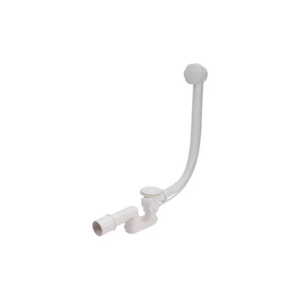 Слив- перелив п/автомат 60 см Белый матовый. Фото 1