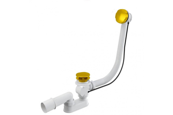 Слив-перелив (полуавтомат, 100 см.) Vega V55R Гл000026277, золото. Фото 1