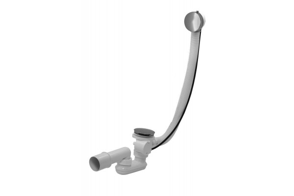 Слив-перелив (полуавтомат, 60 см.) Vega V55К Гл000006762, хром. Фото 1