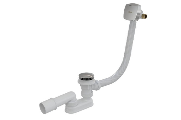 Слив-перелив Ravak для ванны, полуавтомат с наливом, хром (X01438). Фото 1