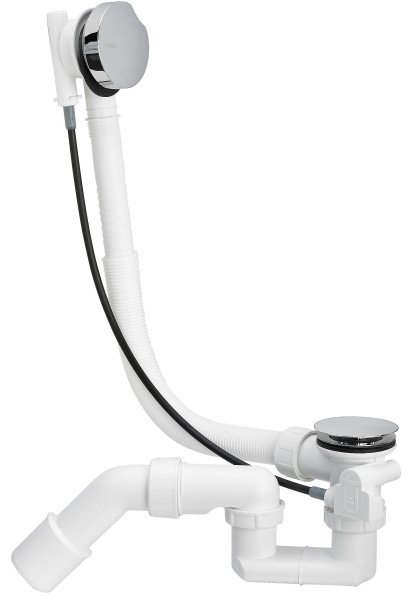 Слив-перелив Viega Simplex для ванны, полуавтоматический, хром (285357). Фото 1