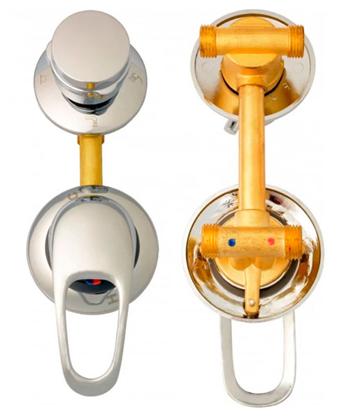 Смеситель 2-х режимный 150 мм в сборе на резьбе 1/2 дюйма. Фото 1