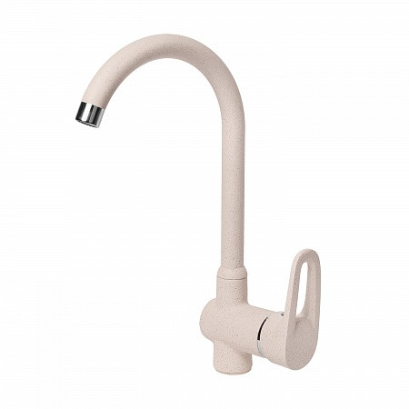 Смеситель AquaGranitEx C-5035 (311) для кухни, светло-розовый. Фото 1