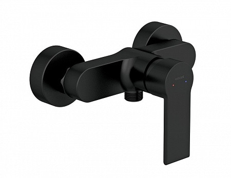 Смеситель Cersanit для душа BRASKO BLACK однорычажный черный. Фото 1