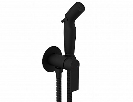 Смеситель Cersanit с гигиеническим душем BRASKO BLACK встраиваемый однорычажный черный. Фото 1