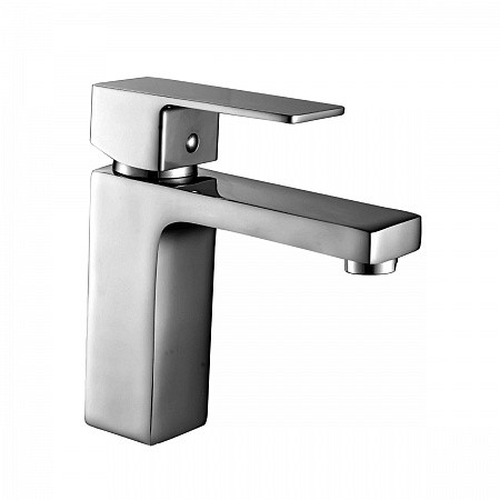 Смеситель Decoroom DR36011 одноручный для умывальника монолитный, хром. Фото 1