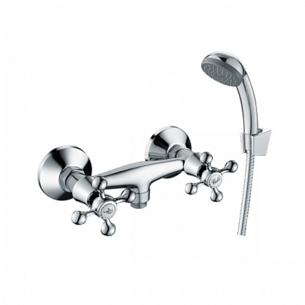 Смеситель Decoroom DR54055 двуручный для душа, хром. Фото 1