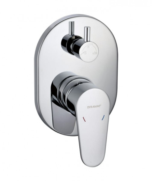 Смеситель для душа Bravat Eler 3-функц, Хром (FB848238CP-3-RUS). Фото 1