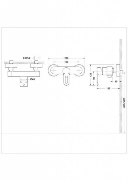 Смеситель для душа Bravat Stream-D F937163C-01, хром. Фото 2