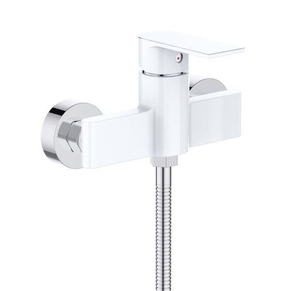 Смеситель для душа D-Lin D160363-C, белый/хром. Фото 1