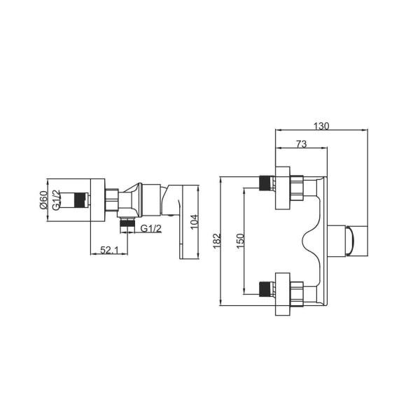 Смеситель для душа FASHUN A2085-7, черный. Фото 2