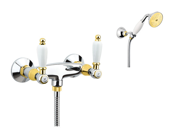 Смеситель для душа Fiore COLONIALE 02CO0602, хром/золото. Фото 1