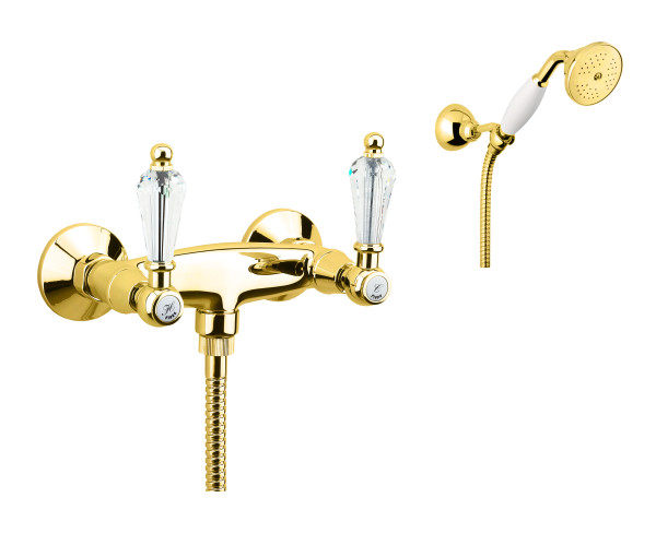 Смеситель для душа Fiore GIOIELLI (SWAROVSKI®) 08OO0602, золото. Фото 1
