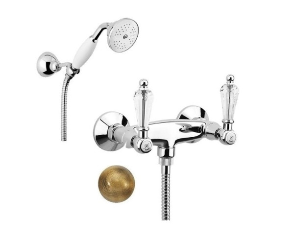 Смеситель для душа Fiore GIOIELLI (SWAROVSKI®) 08ZZ0602, бронза. Фото 1