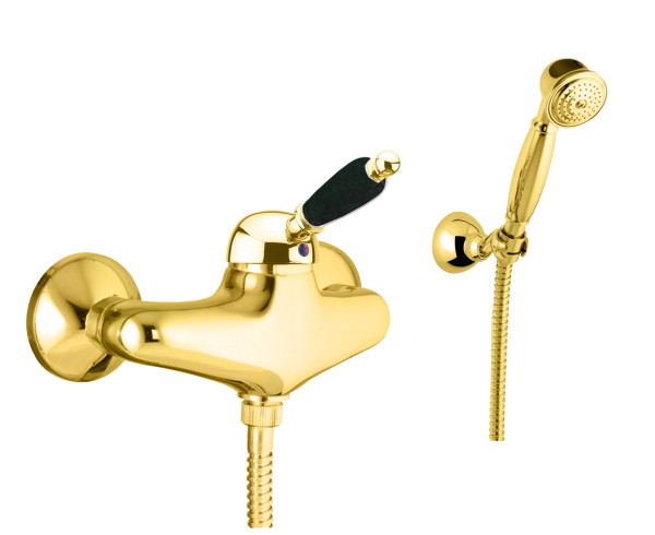 Смеситель для душа Fiore IMPERIAL BLACK 89OO5127, золото. Фото 1