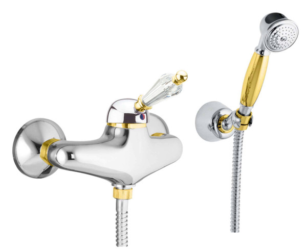Смеситель для душа Fiore IMPERIAL- SKY  (SWAROVSKI®) 82CO5127, хром/золото. Фото 1