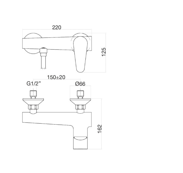 Смеситель для душа Fiore KERA 88CR5540, хром. Фото 2