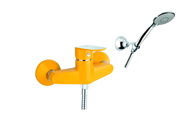 Смеситель для душа Fiore KEVON CHIC 81YX6510, хром/желтый. Фото 1