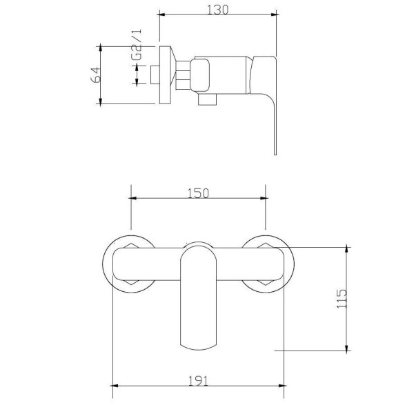 Смеситель для душа Fmark FM3039, хром. Фото 2