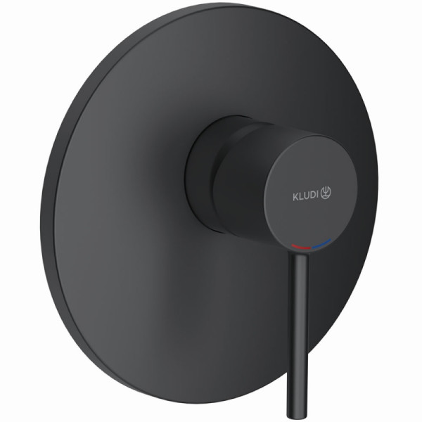 Смеситель для душа KLUDI BOZZ встраиваемый, внешняя часть черный матовый (386553976). Фото 1