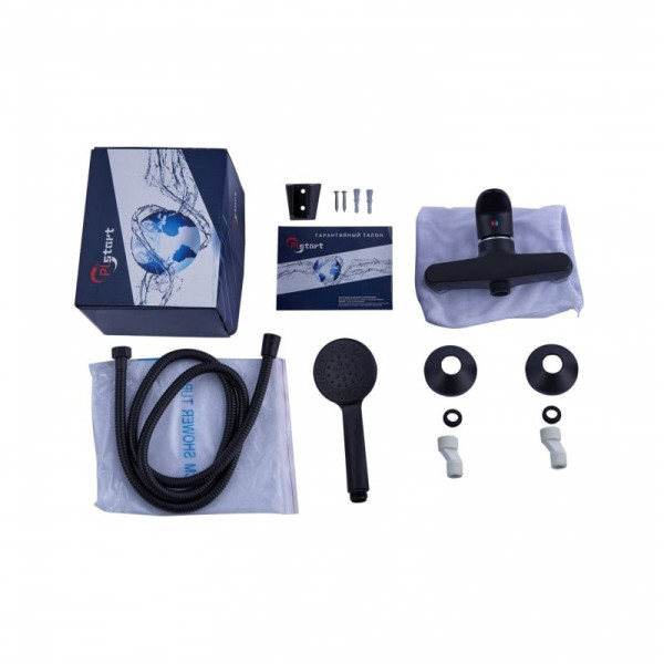 Смеситель для душа Plstart PL2005-7, черный. Фото 3