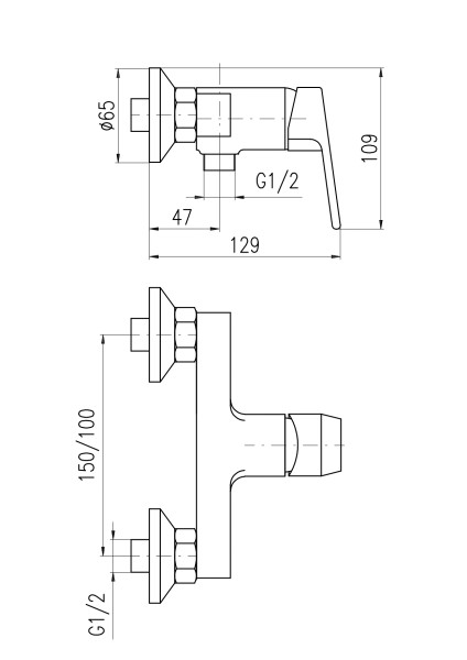 Смеситель для душа Rav Slezak Colorado CO181.5Z, золото. Фото 2