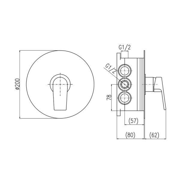 Смеситель для душа Rav Slezak Colorado CO283BOX. Фото 3