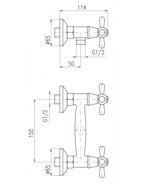 Смеситель для душа Rav Slezak Morava MK680.5SM. Фото 3